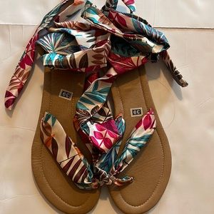 Cute! Tie Up Thong Sandal